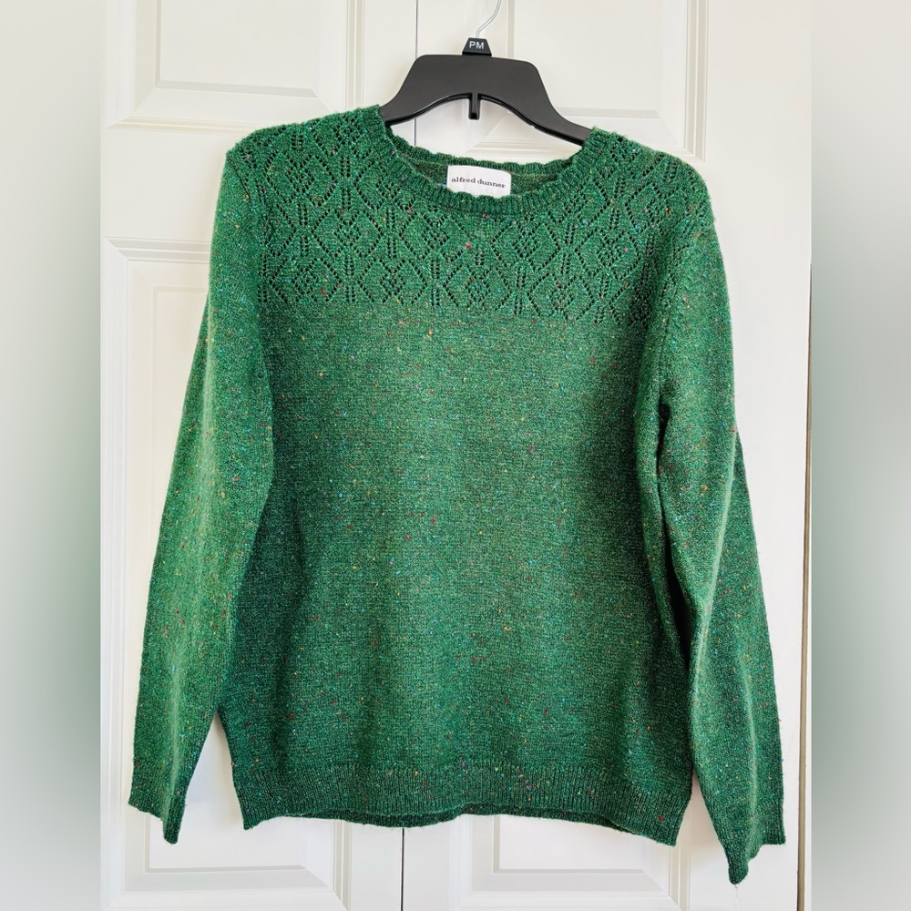 Ford Charcoal Green Knit Sweater - Women's Crewneck